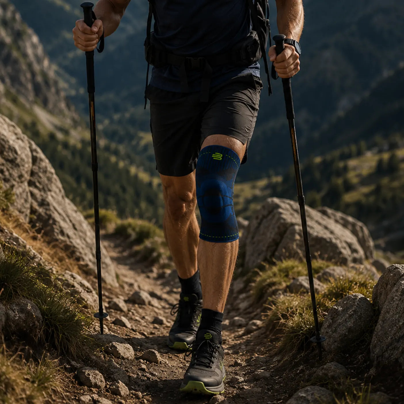Genouillère Bauerfeind Sports Knee Support ● Rotule et  ligaments : le soutien complet du genou