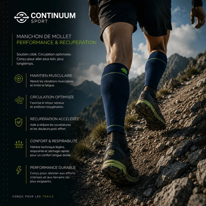 Manchon Mollet Bauerfeind — Compression sport pour courir plus longtemps