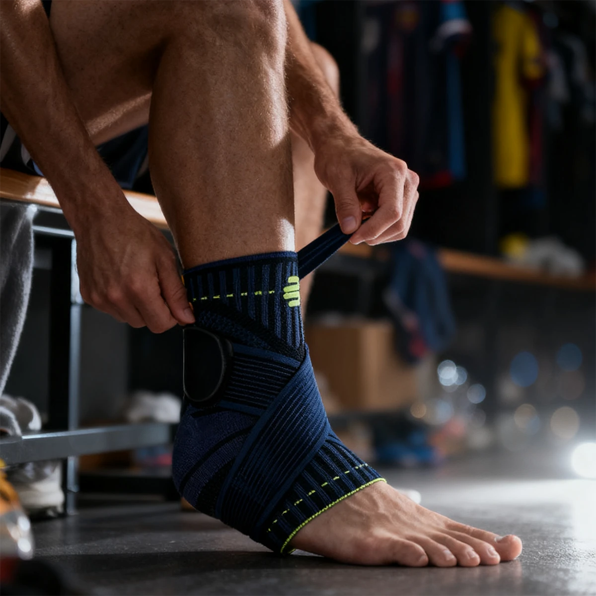 Orthèse de cheville Bauerfeind – stabilisation et prévention entorse pour sportif